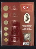 Set complet de monede bancare &ndash; Turcia 2021, 6 monede UNC
