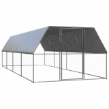 Cumpara ieftin Cotet de pasari pentru exterior, 3x8x2 m, otel galvanizat