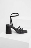 Cumpara ieftin Answear Lab sandale de piele culoarea negru