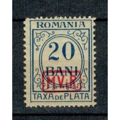 1918 - Ocup. germana, Porto, 20bani neuzat