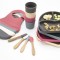 Set diversificare 4 piese din silicon BabyJem: bavetica, farfurie, lingurita si pahar (Culoare: Latte)
