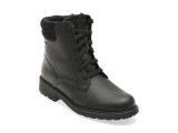 Ghete CLARKS negre, ORI2SP, din piele naturala