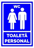 Semn toaleta personal