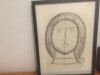 SORIN DUMITRESCU, DESEN- CHIPUL LUI HRISTOS/ MANDILION. INRAMAT, SEMNAT ȘI DATAT, Religie, Cerneala, Realism