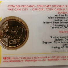 (B.D.G.) 50 CENTI 2019 COIN CARD VATICAN