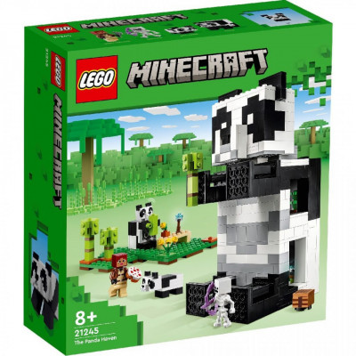 Lego minecraft refugiul ursilor panda 21245 foto