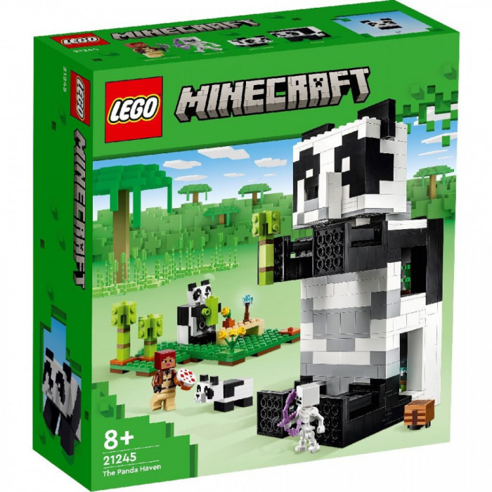 Lego minecraft refugiul ursilor panda 21245