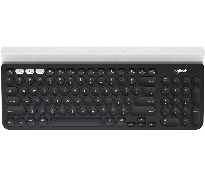 TASTATURA LOGITECH wireless &amp;amp; bluetooth, multimedia, 1 singur receiver, negru &amp;amp; argintiu, &quot;K780&quot; &quot;920-008042&quot; (timbru verde 0.8 lei)