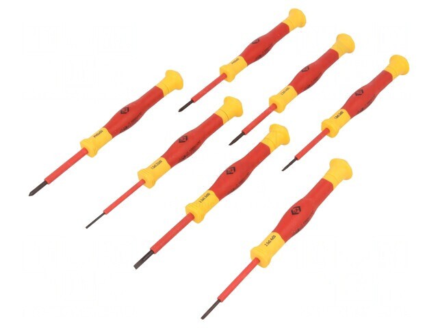 Kit Șurubelnițe Izolate de Precizie 1kVAC Phillips și Plată