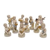 Set zece ingerasi muzicanti din portelan AX-48