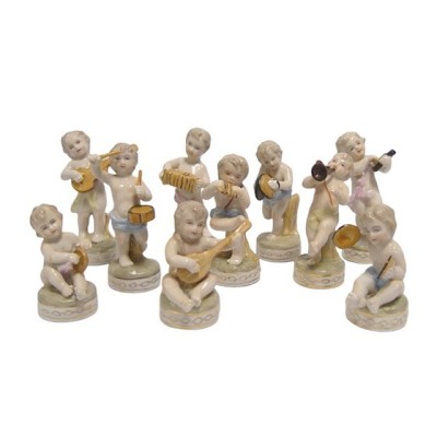 Set zece ingerasi muzicanti din portelan AX-48 foto