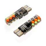 Set 2 becuri auto W5W/ T10 Cob Flash RGB 12V