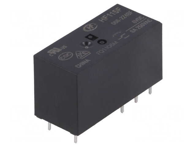 Releu Electromagnetic DPDT 6VDC 8A PCB
