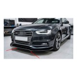 Spoiler prelungire bara fata Audi A4 S-Line S4 B8 Facelift 2011-2015 ABS negru Piano Cod: LSP3003