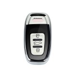 Husa Cheie Smartkey Audi 3 Butoane GRI+Negru TPU+PC Audi A6 A7 A8 4G