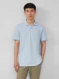 s.Oliver Tricou polo barbati, Regular fit din bumbac, Albastru deschis, XL