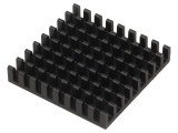 Radiator Extrudat Aluminiu Negru 33x33x6mm