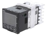 Regulator temperatură OMRON E5CN SPST-NO SSR pe panou 24V LCD IP66