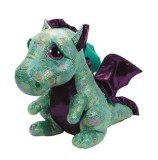 Jucarie de plus Ty Boos - Cinder dragonas verde, 42 cm