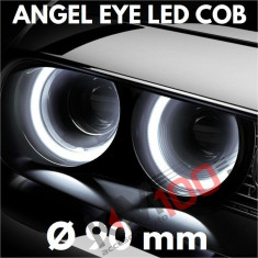 Angel Eyes LED COB - ?? 90 mm, lumina continua, alba foto