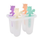 Set 4 forme pentru inghetata, Design Unicorn, Multicolor, Oem