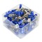 SET 100 PAPUCI ELECTRICI TERMINALI IZOLATI ALBASTR MAMA/TATA 6.3X0.8MM 71532