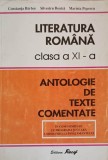 LITERATURA ROMANA CLASA A XI-A - ANTOLOGIE DE TEXTE COMENTATE-CONSTANTA BARBOI, SILVESTRU BOATCA, MARIETA P-335303