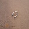 Piercing Titan Sageata &amp; Bila Mare 1.2cm SaraTremo - Spiralat, Antialergic, Filet Elegant - Piercinguri Proeminente, Accesorii Stil
