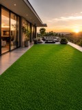 Cumpara ieftin Gazon Artificial Premium, Lungime Fir 40 mm, Latime 2m, Marime 200 x 200 cm, 3 Nuante de Verde, Fire Drepte si Carliontate, Imitatie Perfecta Gazon Na