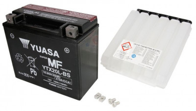 Baterie Moto Yuasa 12V 18Ah 270A YTX20L-BS foto