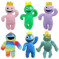 Set sase jucarii de plus IdeallStore? Rainbow Friends Roblox, The Kings, 30 cm, multicolor foto