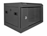 Cabinet 10&quot; 4U cu usa din sticla Negru, Delock 43379