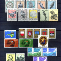C5409 - San Marino 1974 - anul complet,timbre nestampilate MNH