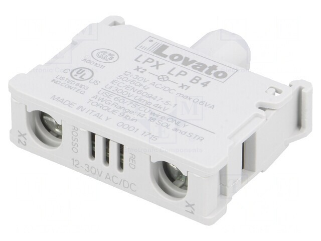 Lumină LED Roșie 22mm Platinum