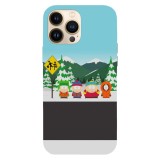 Husa compatibila cu Apple iPhone 15 Pro Max, Viceversa, model South Park street , Silicon, TPU, Transparent, Carcasa