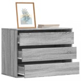 Cumpara ieftin Dulap colț cu sertare sonoma gri 80x41x58 cm lemn prelucrat