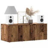 vidaXL Comodă TV, lemn vechi, 80x34x30 cm, PAL 856012