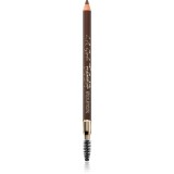 L.A. Girl Cosmetics Featherlite creion de sprancene de lunga durata cu pensula culoare Medium Brown 1.1 g
