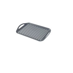 Tava pentru mic dejun Ernesto, 45 x 31 cm, cu manere de prindere, gri