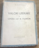A. 1 Carte Interbelica - Regalisata - N. Mihailescu - Valori literare