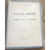 A. 1 Carte Interbelica - Regalisata - N. Mihailescu - Valori literare