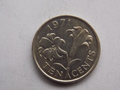 10 CENTS 1971 BERMUDA foto