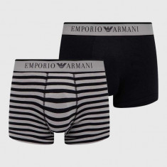 Emporio Armani Underwear boxeri 2-pack barbati, culoarea negru