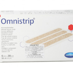 Omnistrip plasture inlocuire sutura, 6x38mm, 50 bucati, Hartmann