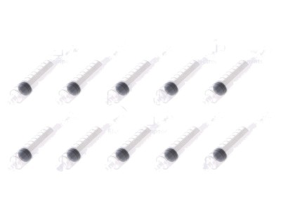 Seringă 10ml Luer Lock Transparentă 10 Buc. foto