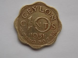 10 CENTS 1951 CEYLON, Asia