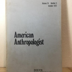 American Anthropologist - Volume 74, Nr. 5, October 1972