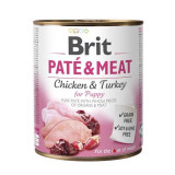 Conservă Brit Pat&eacute; &amp;amp; Meat PUPPY, 800 g