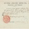 Muntenia 1857 inam cu sigiliul Prințului caimacam Al. D. Ghika pentru decontul unui transport cu 2 cai de poștă, semnat de Secretarul statului