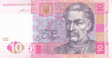 Bancnota Ucraina 10 Hryvnia 2015 - P119Ad UNC